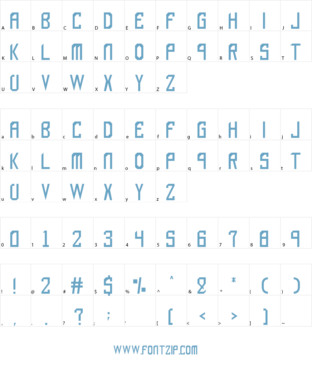 red out Font Character